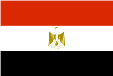 Flag of Egypt, one INSC partner country involved in training and tutoring projects with ENSTTI