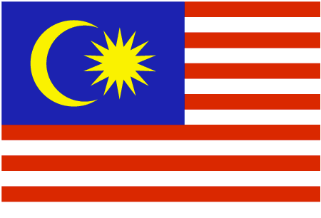 Flag of Malaysia, one INSC partner country involved in training and tutoring projects with ENSTTI