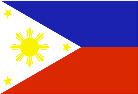 Flag of Philippines, one INSC partner country involved in training and tutoring projects with ENSTTI