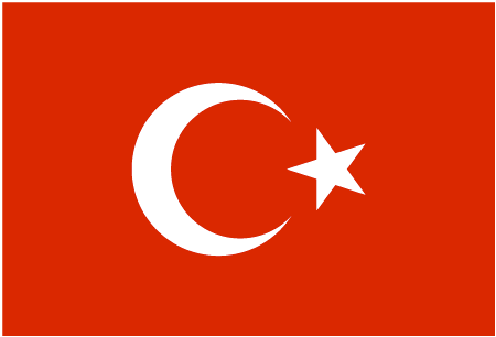 Flag of Turkey, one INSC partner country involved in training and tutoring projects with ENSTTI